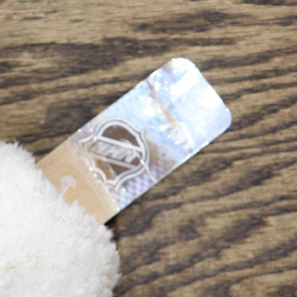 NWT NHL Blackhawks Girls Crew Neck Poly Gold Lurex Sweatshirt White Gold L - Picture 3 of 4